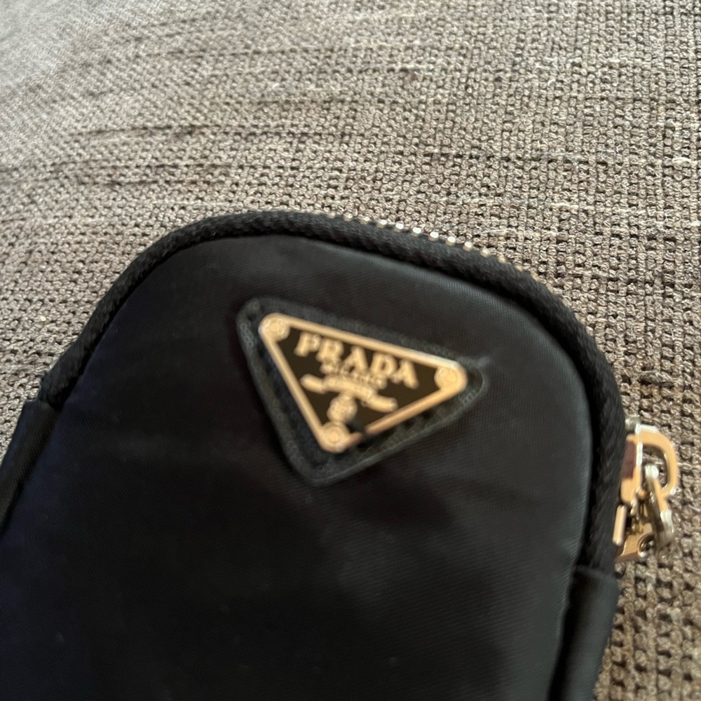Prada Black Compact Keychain Zip Pouch - Picture 10 of 10
